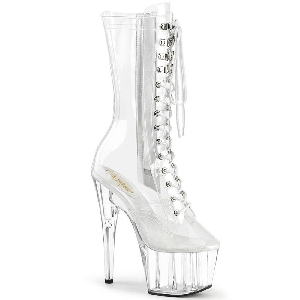 Pleaser - ADORE1050C Bottes de plateforme, Pole dance chaussures - Transparent Product image